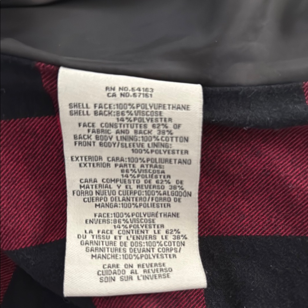 Levi’s Black Faux Leather Jacket - Picture 9 of 15